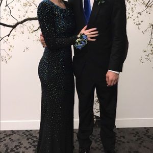 Johnathan Kayne Long Sleeve Prom Dress